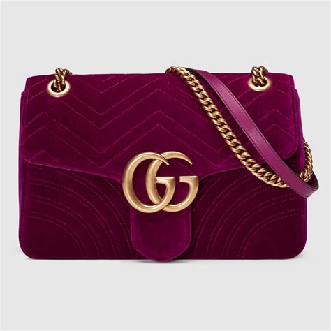 gucci marmont velvet fuchsia|gucci marmont handbags.